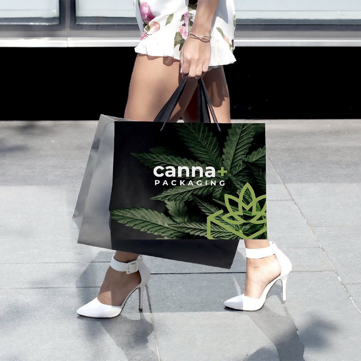 Canna+ Shopping Bags