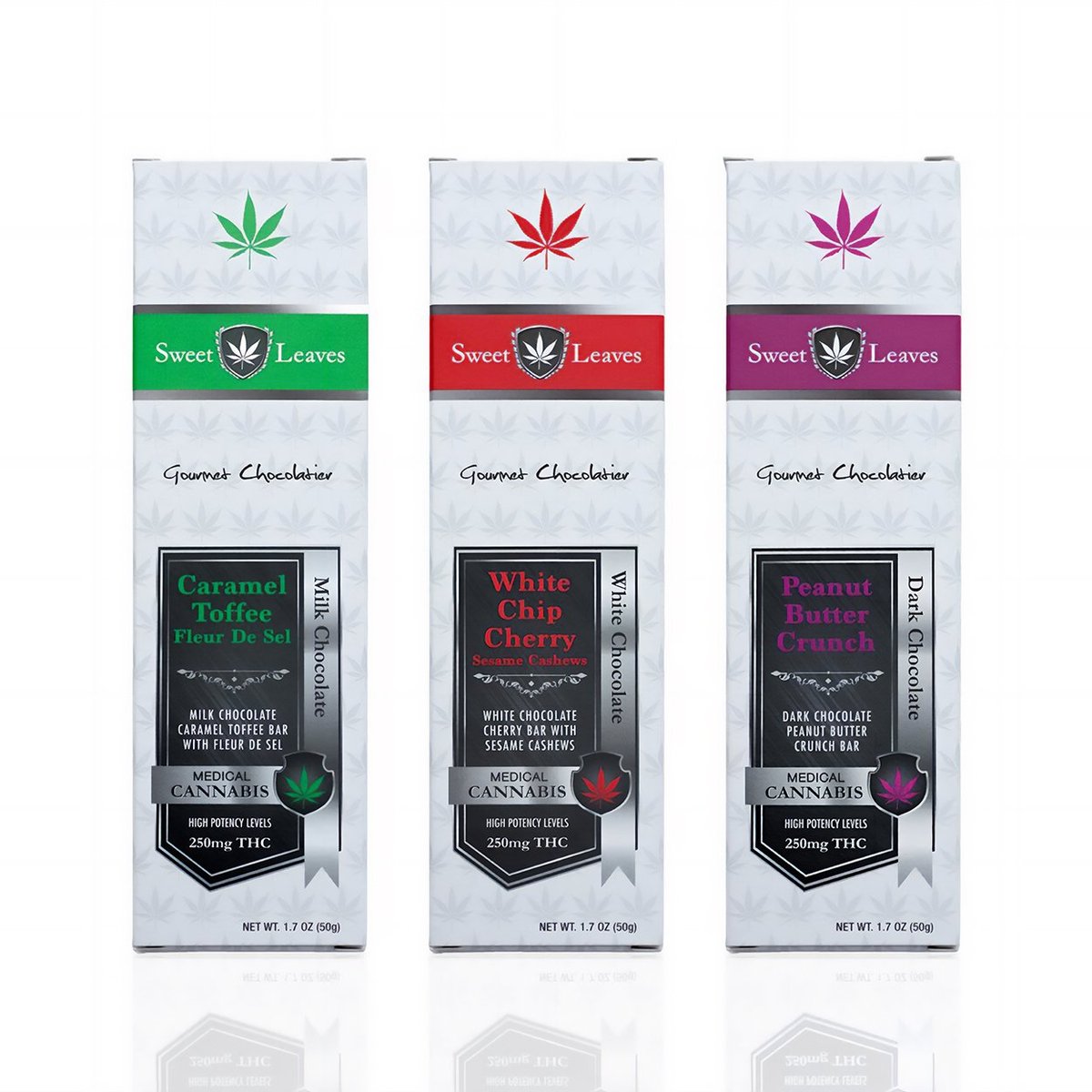 Sweet Leaves Gourmet Chocolate Medical Cannabis Packages